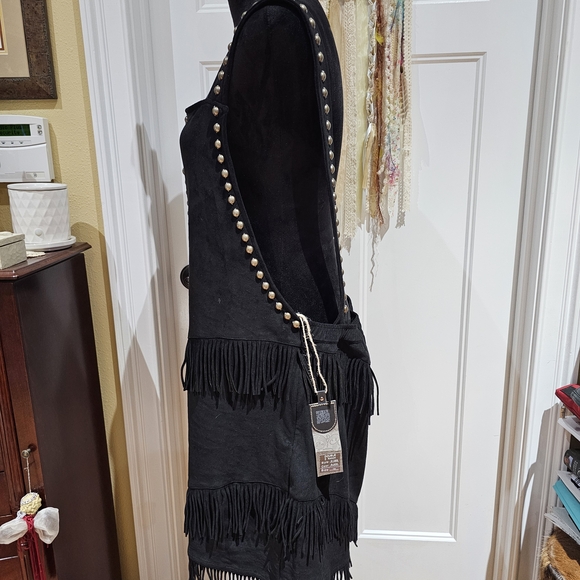 Double D Ranch Black Fringe Dress with Stud Accents - NWT, Size 1X - Picture 2 of 8
